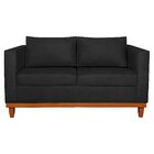 Sofá 2 Lugares 140cm Suede Esper  Preto