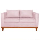 Sofá 2 Lugares 140cm Suede Esper  Rosa Bebê