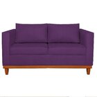 Sofá 2 Lugares 140cm Suede Esper  Roxo