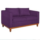 Sofá 2 Lugares 140cm Suede Esper  Roxo