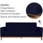 Sofa 2 Lugares 145 Cm Crons Linho Vazzano