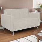 Sofá 2 Lugares 148cm Lille Corino Bege