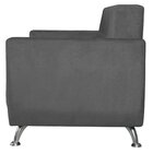 Sofá 2 Lugares 148cm Lille Suede Estofados Cinza