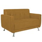 Sofá 2 Lugares 148cm Lille Suede Estofados Mostarda