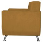 Sofá 2 Lugares 148cm Lille Suede Estofados Mostarda