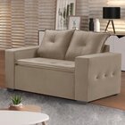 Sofá 2 Lugares 150cm M140 Martins Estofados Suede/bege