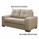 Sofá 2 Lugares 150cm Turim Couro Bege 66 G58 - Gran Belo