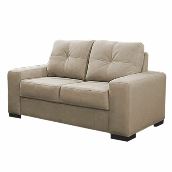 Sofá 2 Lugares 150cm Turim Couro Bege 66 G58 - Gran Belo