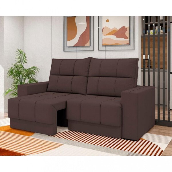 Sofá 2 Lugares 150cm Veludo Retrátil Reclinável Kazan Besthou