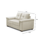 Sofá 2 Lugares 153cm Veludo Palazio Ferguile