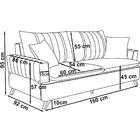 Sofa 2 Lugares 160 Cm Eron Linho Vazzano