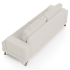 Sofá 2 Lugares 160cm Living Pés Curvos Santi D05 Linho Cru -