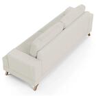 Sofá 2 Lugares 160cm Living Pés Curvos Santi D05 Linho Cru -