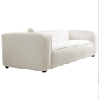 Sofá 2 Lugares 160cm Orgânico Luxo Recepção Cecília Bouclé -