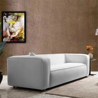 Sofá 2 Lugares 160cm Orgânico Luxo Recepção Cecília Linho - A