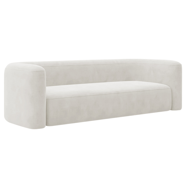 Sofá 2 Lugares 160cm Orgânico Luxo Recepção Melina Bouclé - A