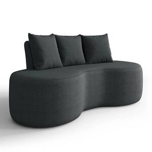 Sofá 2 Lugares 160cm Orgânico Viana B10 Bouclê Grafite - Mpozenato ...