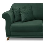 Sofá 2 Lugares 160cm Veludo Arras  Verde Floresta