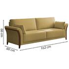 Sofa 2 Lugares 162 Cm Royalle Linho Moll