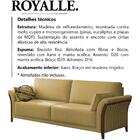 Sofa 2 Lugares 162 Cm Royalle Linho Moll