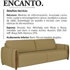 Sofa 2 Lugares 168 Cm Encanto Linho Moll