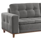 Sofá 2 Lugares 170cm Molas Ensacadas Com Base Madeira Maciça