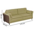 Sofa 2 Lugares 174 Cm Ravel Linho E Corano Tce 1025 Tcs 721 M
