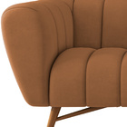 Sofá 2 Lugares 178cm Huskyer Veludo Terracota - Sallar Home