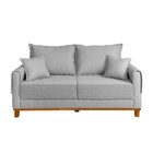 Sofá 2 Lugares 180cm Ananda Cabecasa Madeiraoriginals Cinza