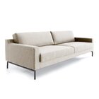 Sofá 2 Lugares 180cm Fun Living Contemporâneo Bege/cinza Claro