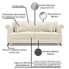 Sofá 2 Lugares 180cm Linho Arras  Natural