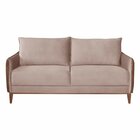 Sofá 2 Lugares 180cm Pés Em Madeira Atalaia Yescasa Marrom