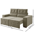 Sofá 2 Lugares 180cm Retrátil Reclinável Michigan Somopar