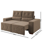 Sofá 2 Lugares 180cm Retrátil Reclinável Michigan Somopar