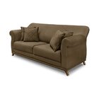 Sofá 2 Lugares 180cm Suede Arras  Caramelo