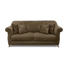 Sofá 2 Lugares 180cm Suede Arras  Caramelo