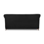 Sofá 2 Lugares 180cm Suede Arras  Preto