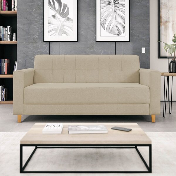 Sofá 2 Lugares 180cm Suede Dallas  Bege