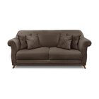 Sofá 2 Lugares 180cm Veludo Arras  Marrom