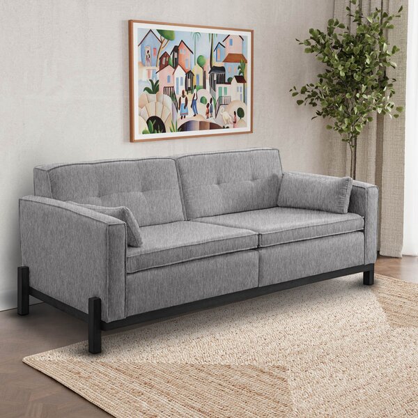 Sofá 2 Lugares 182cm Em Linho Tiê Cabecasa Madeiraoriginals C