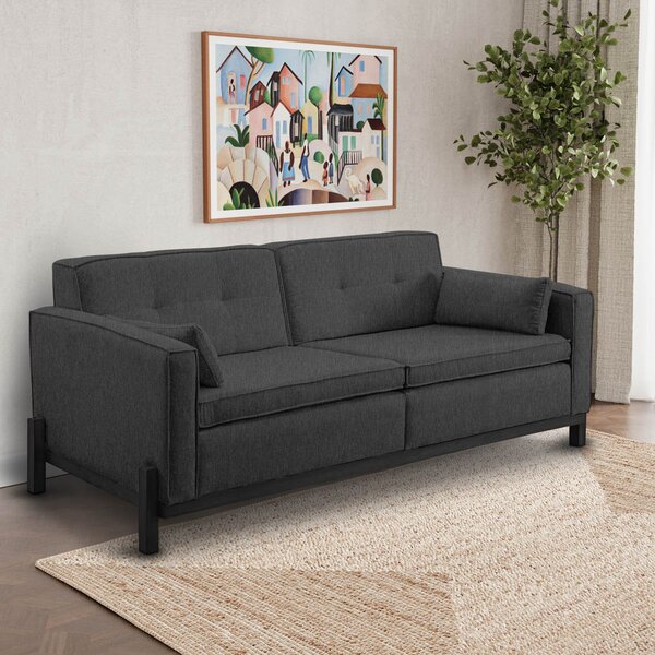 Sofá 2 Lugares 182cm Em Linho Tiê Cabecasa Madeiraoriginals G