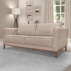 Sofá 2 Lugares 190cm Linho Brest  Areia