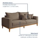 Sofá 2 Lugares 190cm Viena Suede/bege