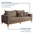 Sofá 2 Lugares 190cm Viena Suede/bege