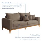 Sofá 2 Lugares 190cm Viena Suede/bege
