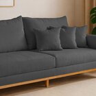 Sofá 2 Lugares 190cm Viena Suede/cinza