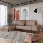 Sofá 2 Lugares 1 Chaise E 1 Puff Boreal Cabecasa Madeiraorigi