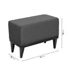 Sofá 2 Lugares 1 Chaise E 1 Puff Boreal Cabecasa Madeiraorigi