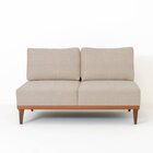 Sofá 2 Lugares 1 Chaise E 1 Puff Boreal Cabecasa Madeiraorigi