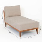 Sofá 2 Lugares 1 Chaise E 1 Puff Boreal Cabecasa Madeiraorigi